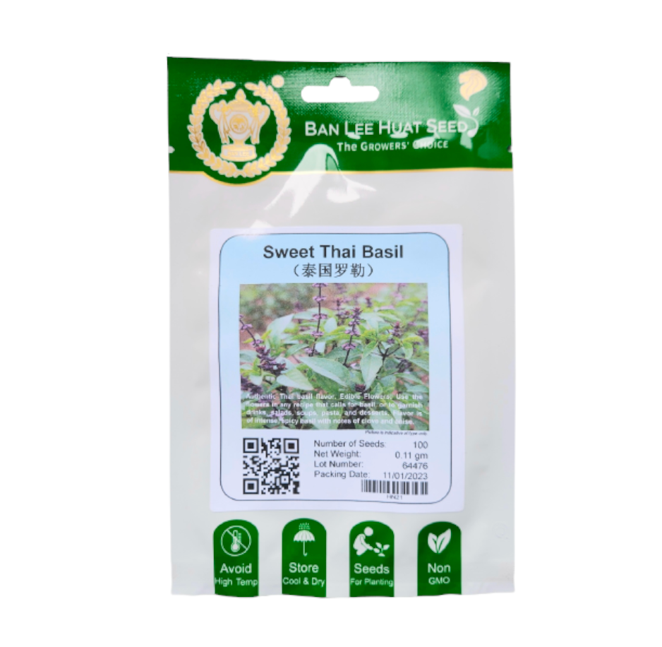 Ban Lee Huat Seed Hn21 Sweet Thai Basil Noah Garden Centre