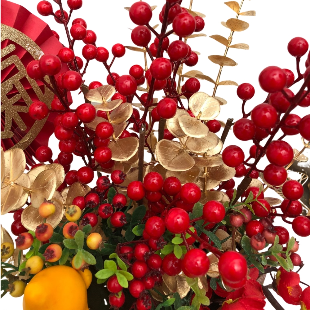 [CNY] Auspicious Artificial Berry Arrangement 大吉大利 (0.50m)