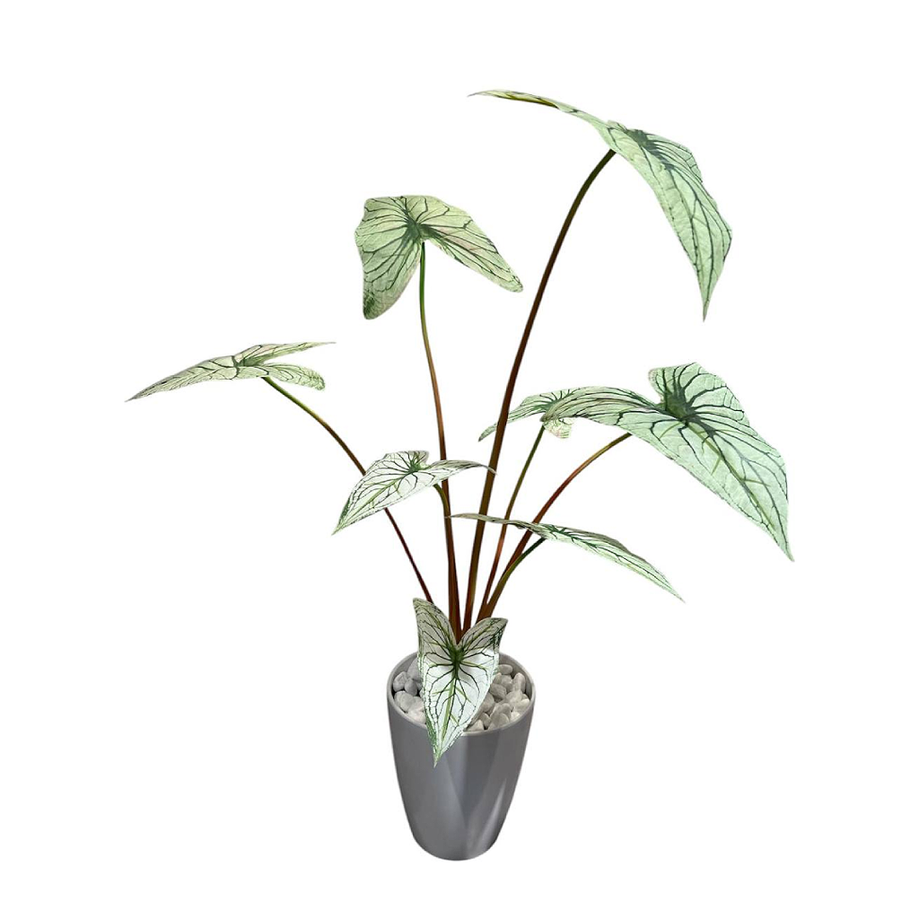 Artificial GreenCaladium in Pot (0.9m)