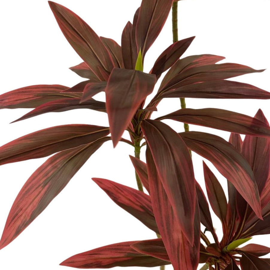 Artificial Red Cordyline Plant in Pot (1.6m)