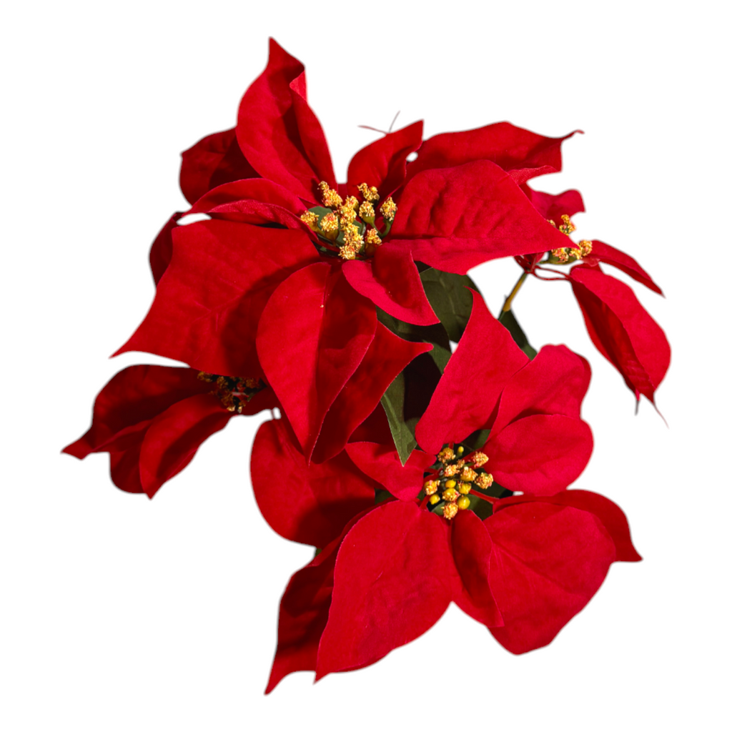 Artificial Potted Poinsettia (0.4mH)