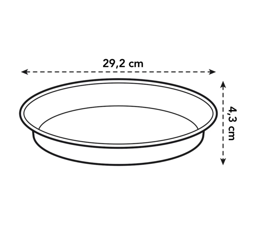 Green Basics Growpot 35cm in Leaf Green with 29cm Saucer